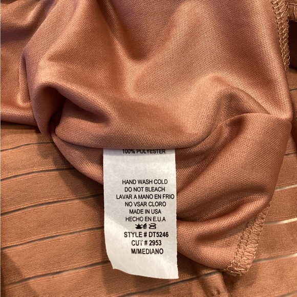 Perfectly Priscilla NWT Causing A Disturbance Rust color dress Medium women’s - Picture 7 of 8